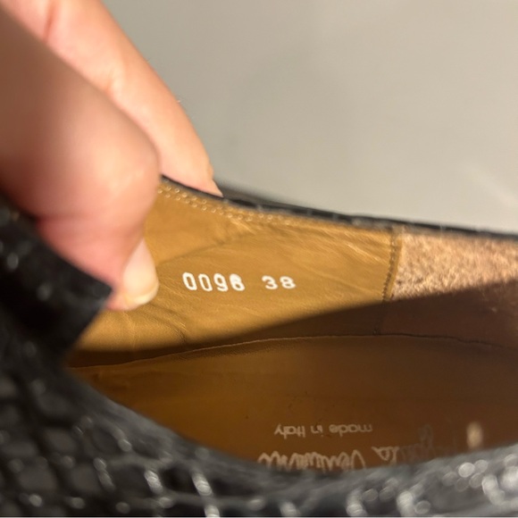 Raffaella Venturini Black Shoes Made in Italy Sz 38 - Picture 8 of 9